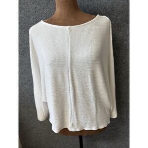 Maeve Anthropologie X-Small Top White Oversized, Dolman Boho Date Night. F48